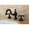 Kingston Brass KC7165TX 8" Widespread Bathroom Faucet, Oil Rubbed Bronze KC7165TX - alternate 3